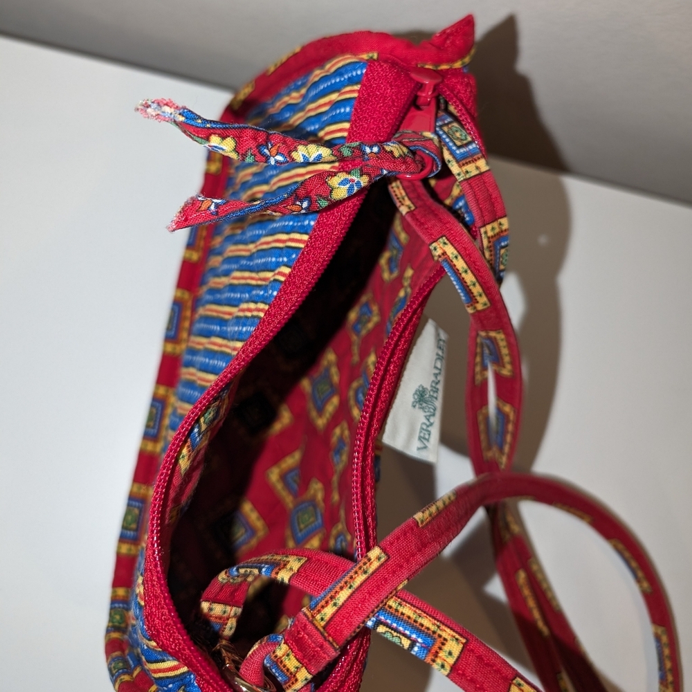 COPY - 🌞 $3/$15 Vera Bradley "Villa Red" Small Crossbody Purse - Picture 14 of 16
